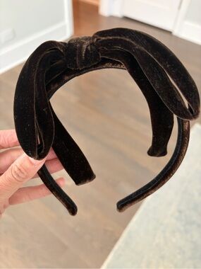 Velvet Knot Headband - Black